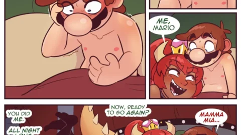 Bowsette X Mario (Cobatsart)