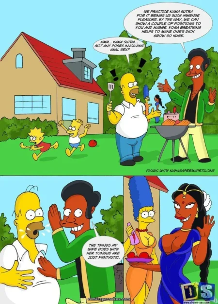 Picnic With Apu’s Family – The Simpsons Xxx