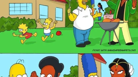 Picnic With Apu’s Family (The Simpsons XXX)