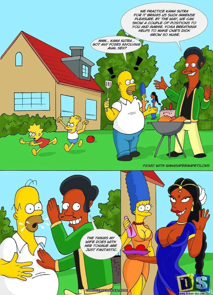 Picnic With Apu’s Family (The Simpsons XXX)