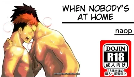 Two sweaty men with spiky hair press naked chests together, tongues deep in mouths, sweat glistening on skin