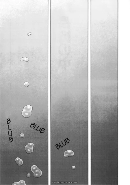 Chest oozes thick, creamy BLUB droplets, each glossy globule dripping slowly with wet, heavy squish