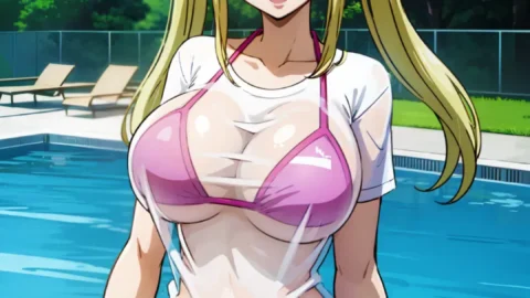 Lucy’s Explicit Pink Bikini Hentai Collection