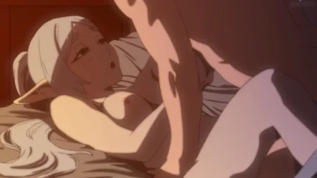 Frieren from Sousou no Frieren Receives Sexual Pleasure in Bed by Momotdart
